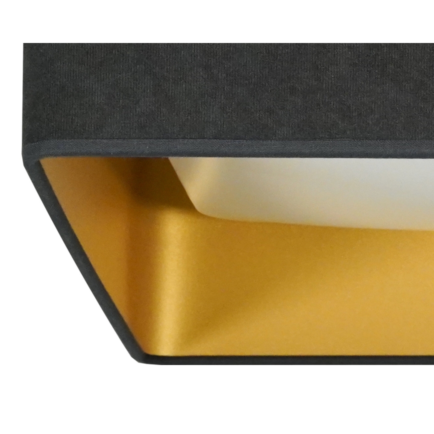 Brilagi - LED Dimmable ceiling light VELVET SQUARE LED/24W/230V 3000/4000/6500K + remote control grey