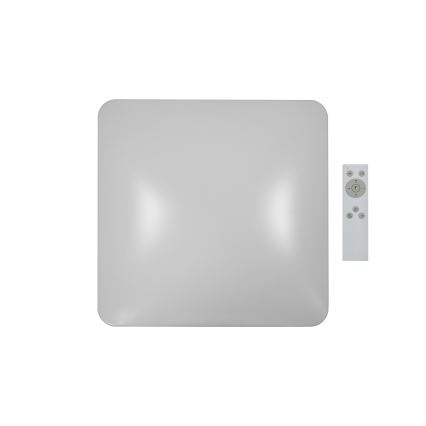 Brilagi - LED Dimmable ceiling light VELVET SQUARE LED/24W/230V 3000/4000/6500K + remote control grey