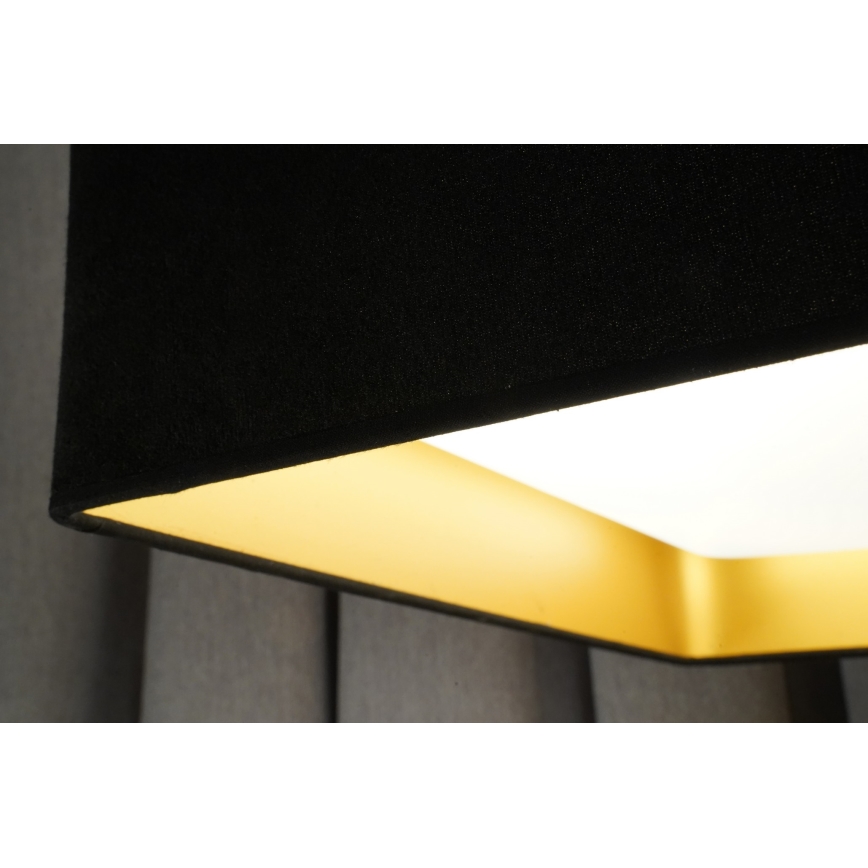 Brilagi - LED Dimmable ceiling light VELVET SQUARE SMART LED/36W/230V 2700-6500K Wi-Fi Tuya + remote control black