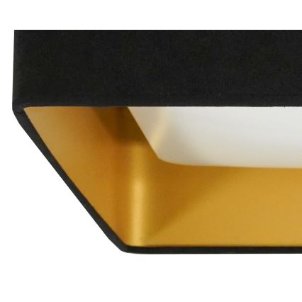 Brilagi - LED Dimmable ceiling light VELVET SQUARE SMART LED/36W/230V 2700-6500K Wi-Fi Tuya + remote control black