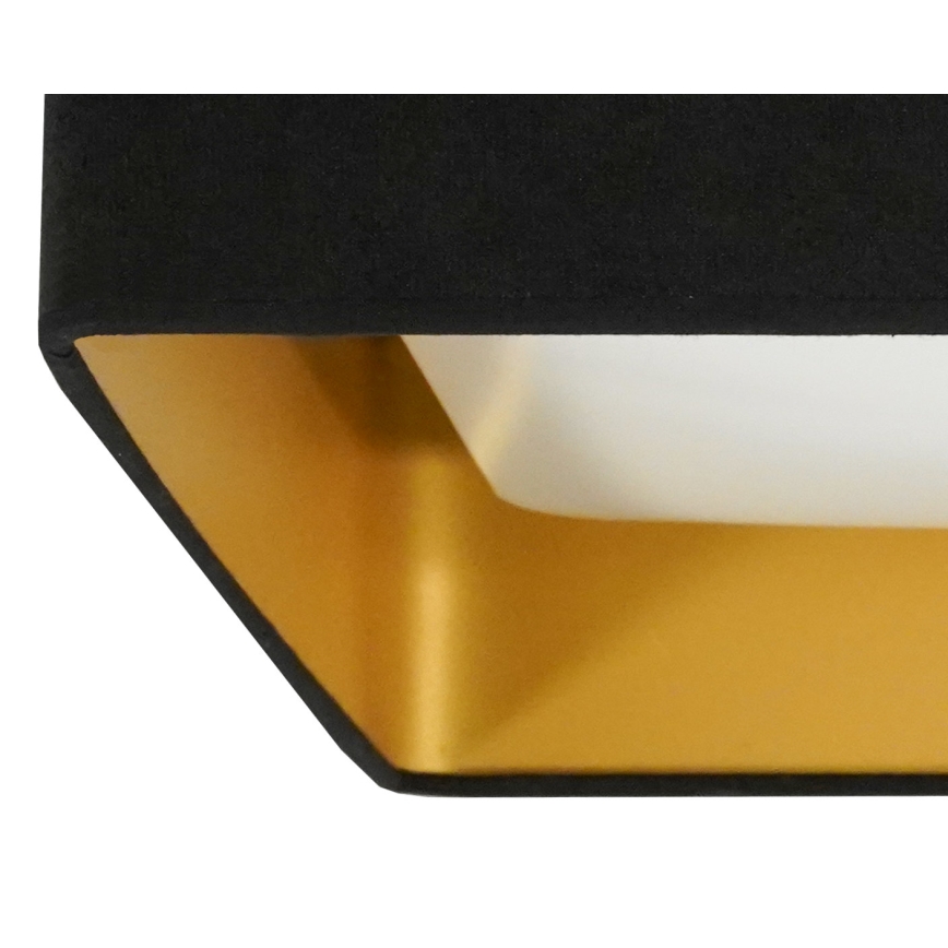Brilagi - LED Dimmable ceiling light VELVET SQUARE SMART LED/36W/230V 2700-6500K Wi-Fi Tuya + remote control black