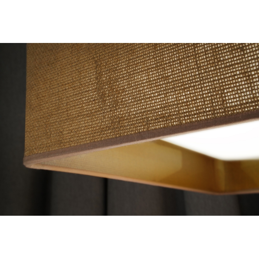 Brilagi - LED Dimmable ceiling light VELVET SQUARE SMART LED/36W/230V 2700-6500K Wi-Fi Tuya + remote control brown