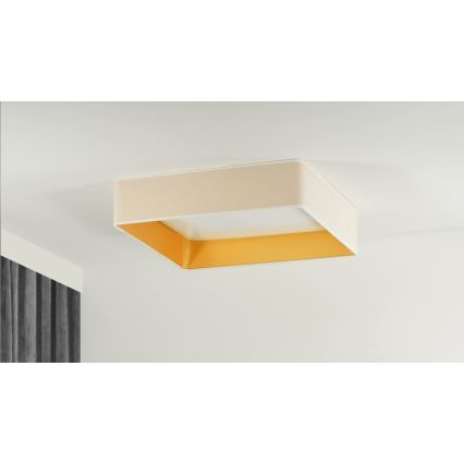 Brilagi - LED Dimmable ceiling light VELVET SQUARE SMART LED/36W/230V 2700-6500K Wi-Fi Tuya + remote control creamy
