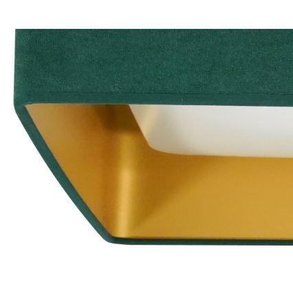 Brilagi - LED Dimmable ceiling light VELVET SQUARE SMART LED/36W/230V 2700-6500K Wi-Fi Tuya + remote control green
