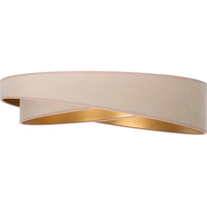BRILAGI - Dimmable LED ceiling light VELVET TWIST LED/36W/230V 3000-6000K Ø 65 cm Wi-Fi Tuya Beacon beige/gold + remote control