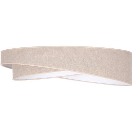 BRILAGI - Dimmable LED ceiling light VELVET TWIST LED/36W/230V 3000-6000K Ø 65 cm Wi-Fi Tuya Beacon beige + remote control