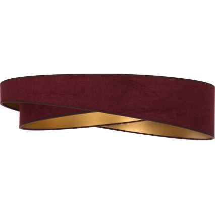 BRILAGI - LED Dimmable ceiling light VELVET TWIST LED/36W/230V 3000-6000K Ø 65 cm Wi-Fi Tuya Beacon burgundy/gold + remote control