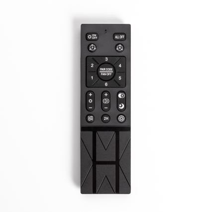 Brilagi - LED Dimmable light with a fan AURA LED/38W/230V 3000-6000K black + remote control