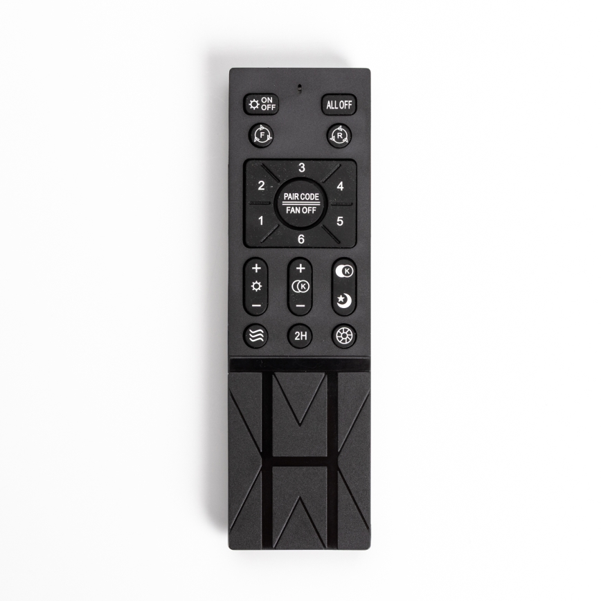 Brilagi - LED Dimmable light with a fan AURA LED/38W/230V 3000-6000K black + remote control