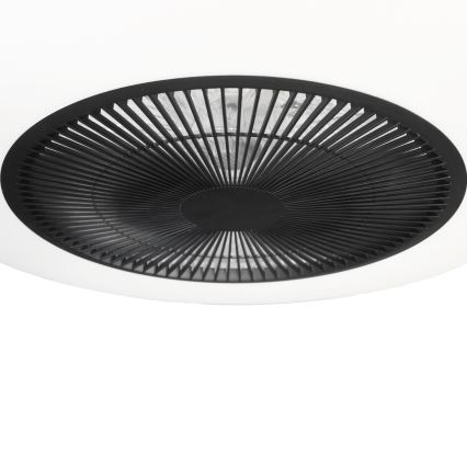 Brilagi - LED Dimmable light with a fan AURA LED/38W/230V 3000-6000K black + remote control