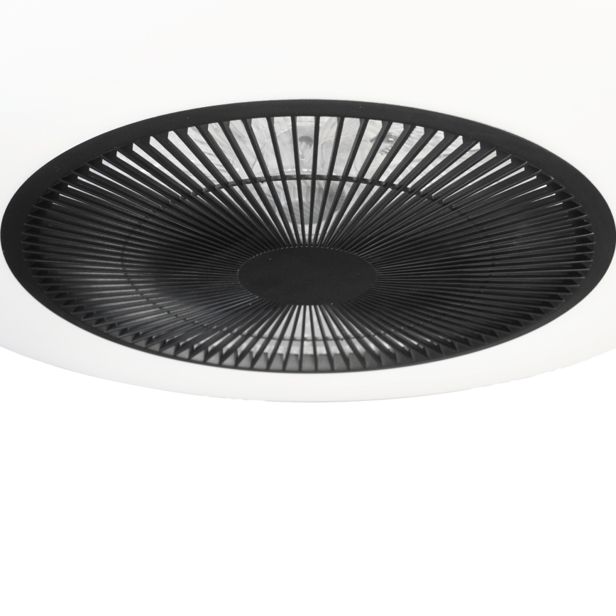 Brilagi - LED Dimmable light with a fan AURA LED/38W/230V 3000-6000K black + remote control