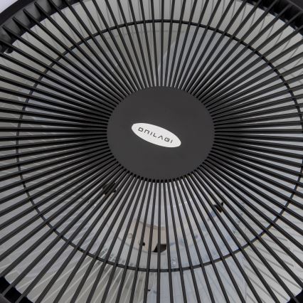 Brilagi - LED Dimmable light with a fan AURA LED/38W/230V 3000-6000K black + remote control