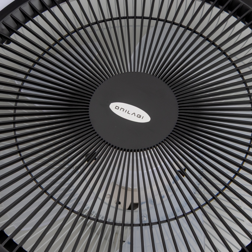 Brilagi - LED Dimmable light with a fan AURA LED/38W/230V 3000-6000K black + remote control