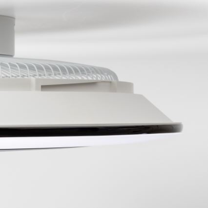 Brilagi - LED Dimmable light with a fan AURA LED/38W/230V 3000-6000K black + remote control