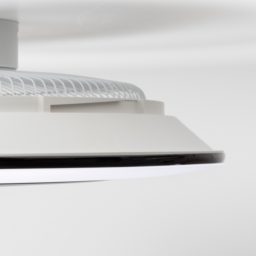 Brilagi - LED Dimmable light with a fan AURA LED/38W/230V 3000-6000K black + remote control