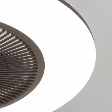 Brilagi - LED Dimmable light with a fan AURA LED/38W/230V 3000-6000K black + remote control