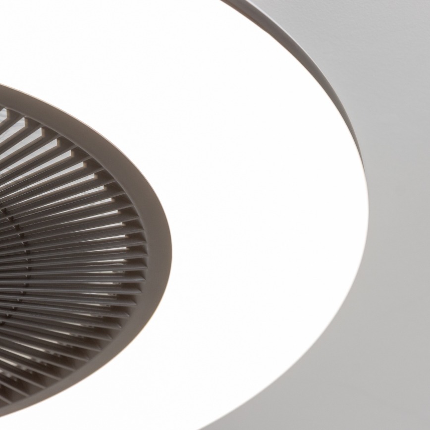 Brilagi - LED Dimmable light with a fan AURA LED/38W/230V 3000-6000K black + remote control
