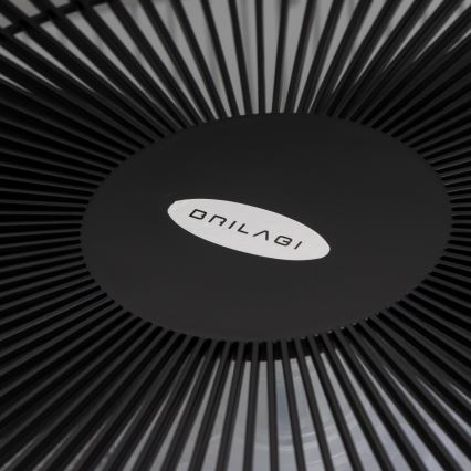 Brilagi - LED Dimmable light with a fan AURA LED/38W/230V 3000-6000K black + remote control
