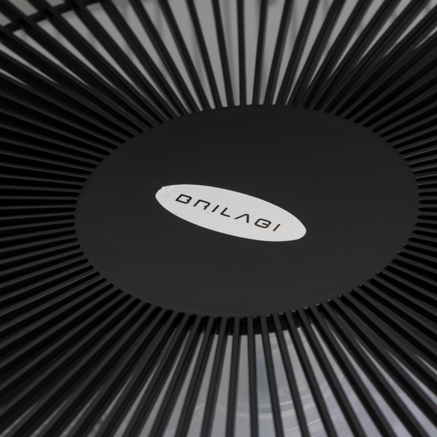 Brilagi - LED Dimmable light with a fan AURA LED/38W/230V 3000-6000K black + remote control