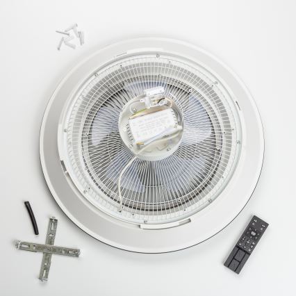 Brilagi - LED Dimmable light with a fan AURA LED/38W/230V 3000-6000K gold + remote control
