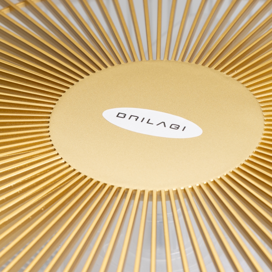 Brilagi - LED Dimmable light with a fan AURA LED/38W/230V 3000-6000K gold + remote control