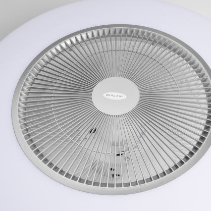 Brilagi - LED Dimmable light with a fan AURA LED/38W/230V 3000-6000K silver + remote control