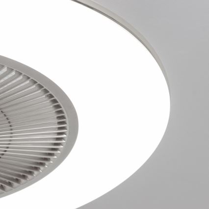 Brilagi - LED Dimmable light with a fan AURA LED/38W/230V 3000-6000K silver + remote control