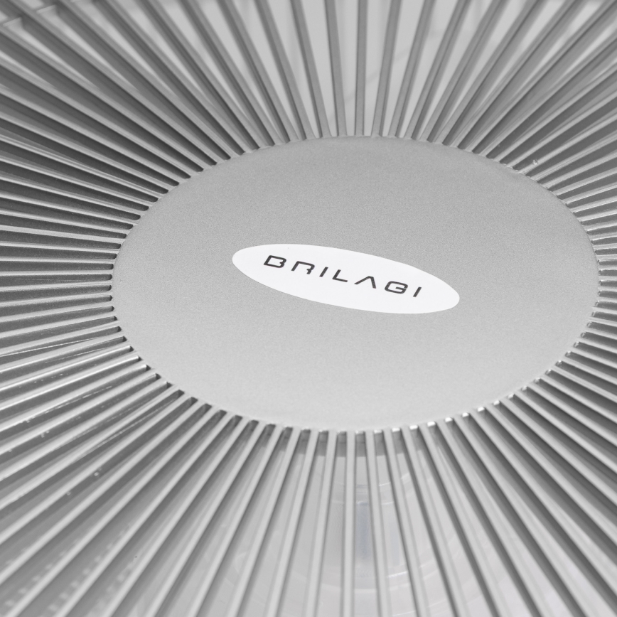 Brilagi - LED Dimmable light with a fan AURA LED/38W/230V 3000-6000K silver + remote control