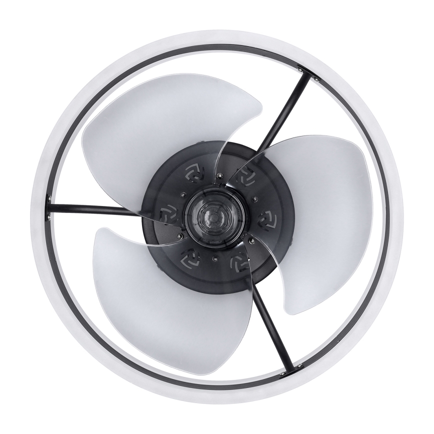 Brilagi - LED Dimmable ceiling light with a fan LED/30W/230V 3000-6500K black + remote control