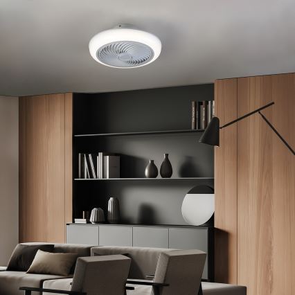 Brilagi - LED Dimmable ceiling light with a fan LED/30W/230V 3000-6500K white + remote control