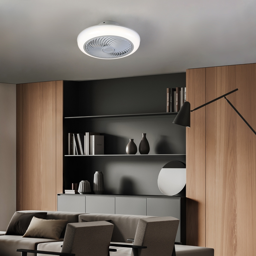 Brilagi - LED Dimmable ceiling light with a fan LED/30W/230V 3000-6500K white + remote control