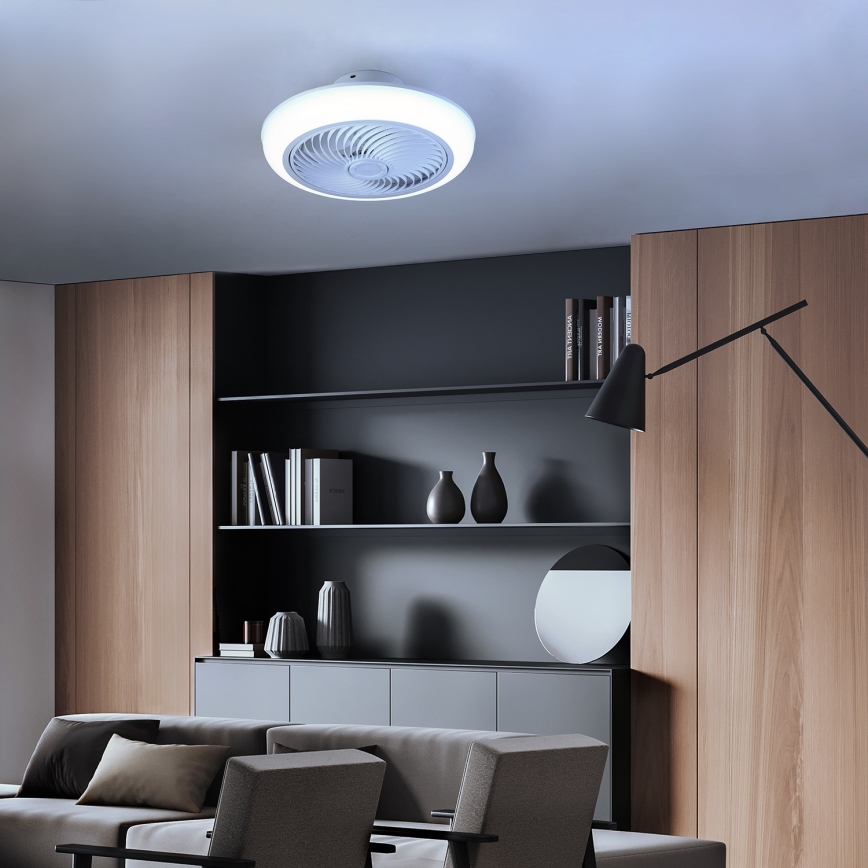 Brilagi - LED Dimmable ceiling light with a fan LED/30W/230V 3000-6500K white + remote control