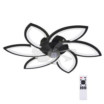 Brilagi - LED Dimmable ceiling light with a fan LED/50W/230V 3000-6500K black + remote control