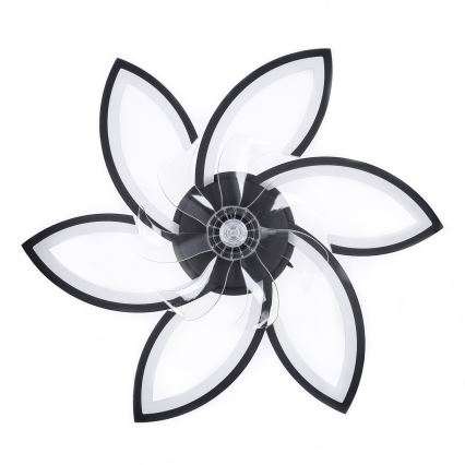 Brilagi - LED Dimmable ceiling light with a fan LED/50W/230V 3000-6500K black + remote control