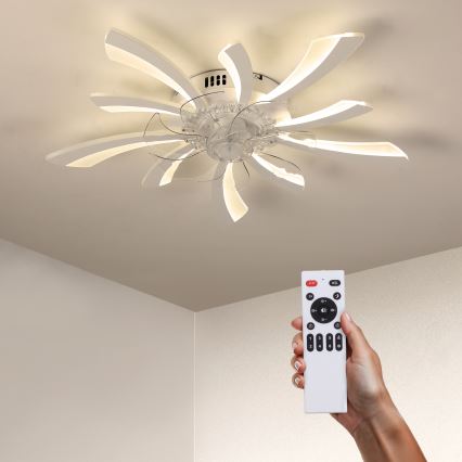 Brilagi - LED Dimmable ceiling light with a fan LED/50W/230V 3000-6500K white + remote control