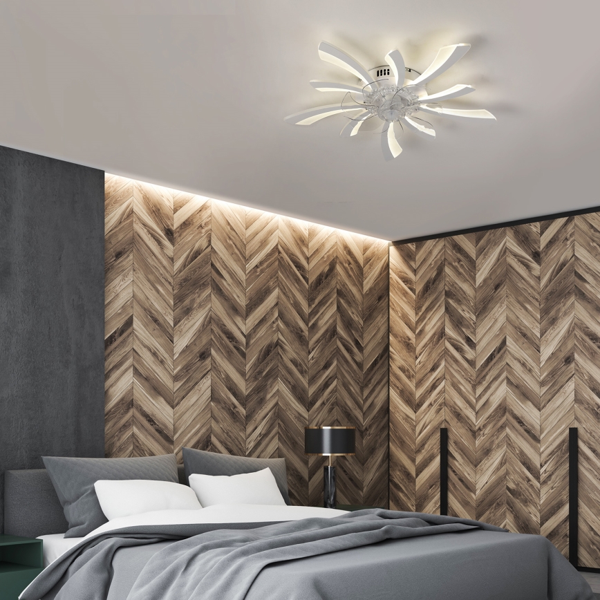Brilagi - LED Dimmable ceiling light with a fan LED/50W/230V 3000-6500K white + remote control
