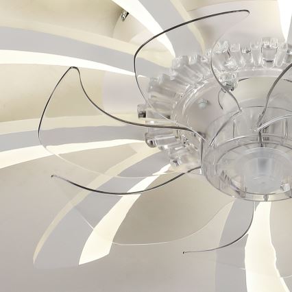 Brilagi - LED Dimmable ceiling light with a fan LED/50W/230V 3000-6500K white + remote control