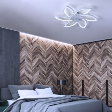 Brilagi - LED Dimmable ceiling light with a fan LED/50W/230V 3000-6500K white + remote control