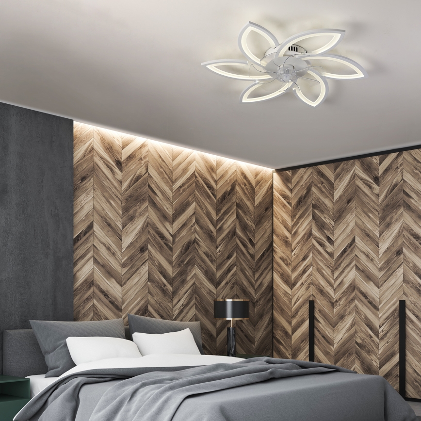 Brilagi - LED Dimmable ceiling light with a fan LED/50W/230V 3000-6500K white + remote control