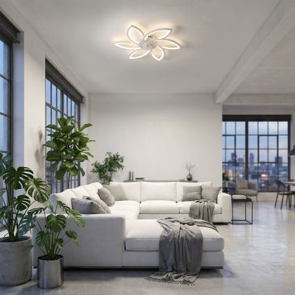 Brilagi - LED Dimmable ceiling light with a fan LED/50W/230V 3000-6500K white + remote control
