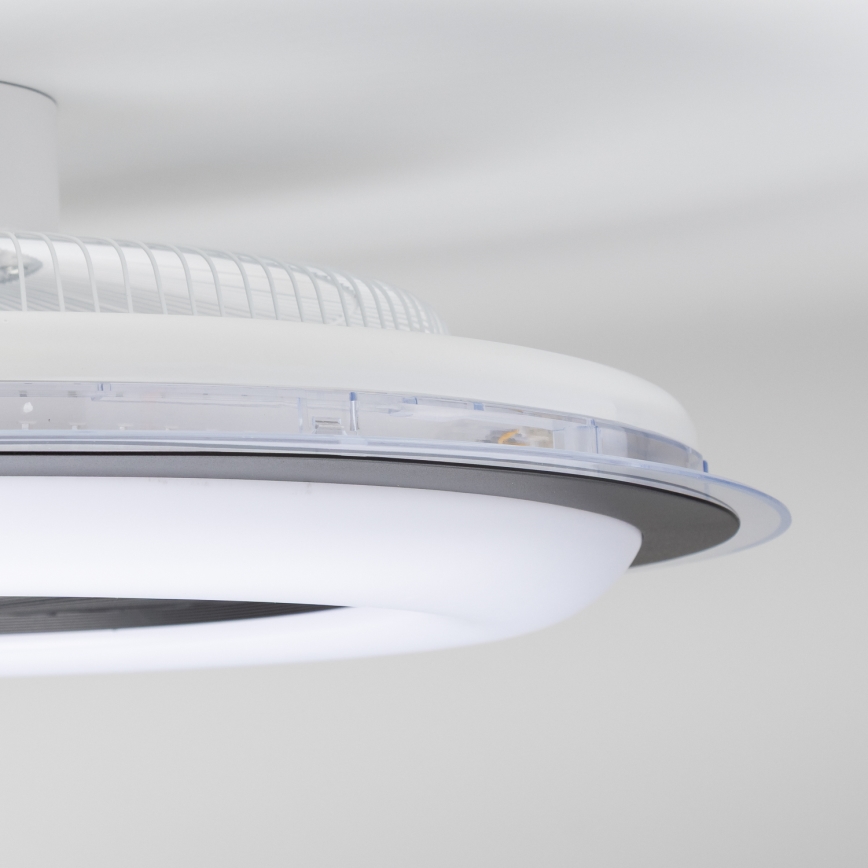 Brilagi - LED Dimmable light with a fan RONDA LED/48W/230V 3000-6000K black + remote control