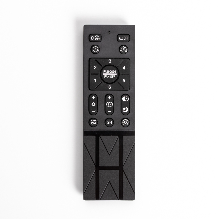 Brilagi - LED Dimmable light with a fan RONDA LED/48W/230V 3000-6000K black + remote control