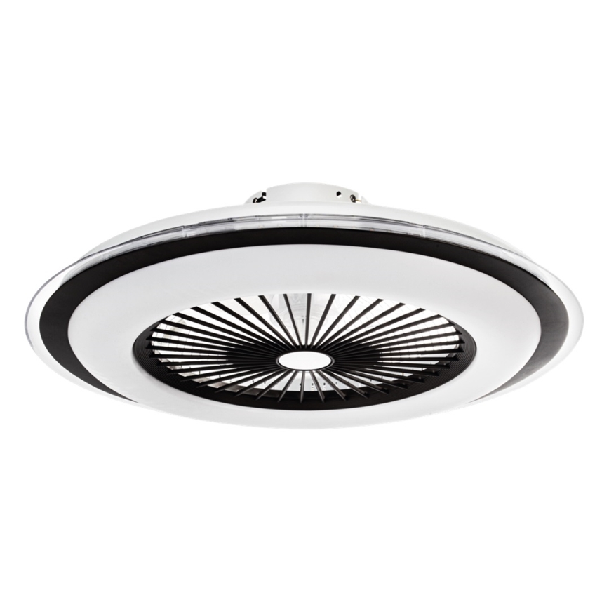 Brilagi - LED Dimmable light with a fan RONDA LED/48W/230V 3000-6000K black + remote control