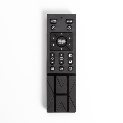 Brilagi - LED Dimmable light with a fan RONDA LED/48W/230V 3000-6000K silver + remote control