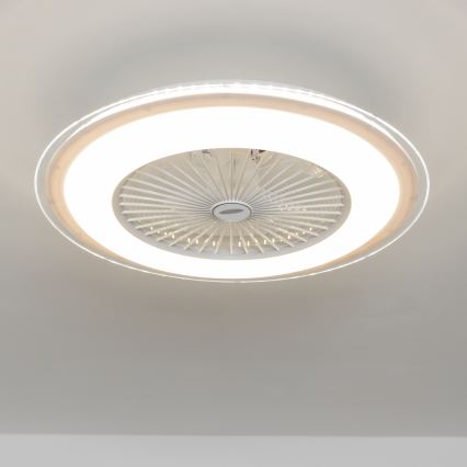 Brilagi - LED Dimmable light with a fan RONDA LED/48W/230V 3000-6000K white + remote control