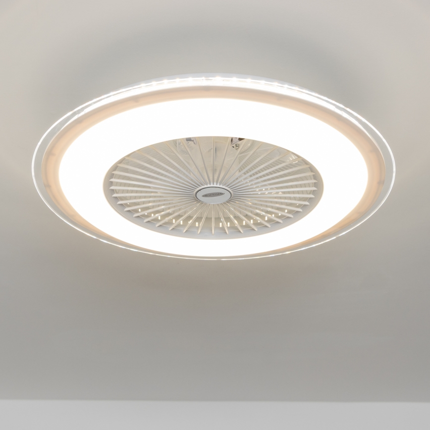 Brilagi - LED Dimmable light with a fan RONDA LED/48W/230V 3000-6000K white + remote control