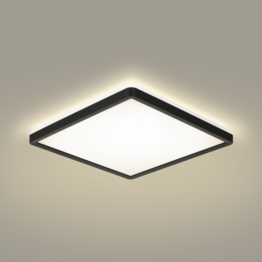 Brilagi - LED Dimmable light with a motion and dusk sensor ULTRA SLIM LED/18W/230V 30x30 cm + remote control