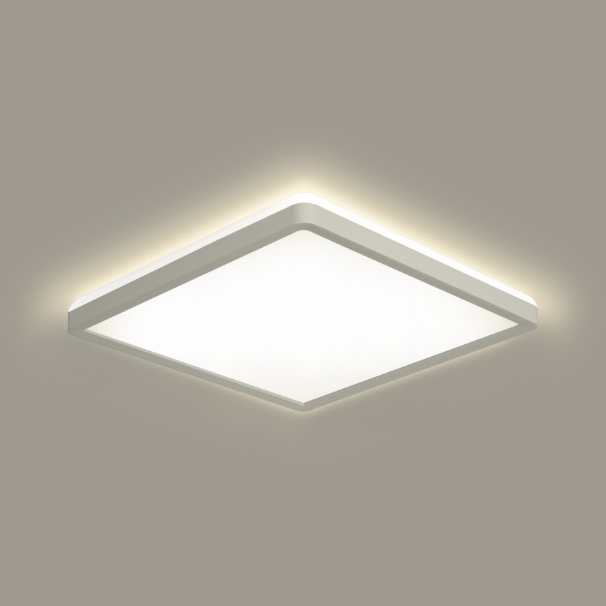 Brilagi - LED Dimmable light with a motion and dusk sensor ULTRA SLIM LED/18W/230V 30x30 cm + remote control