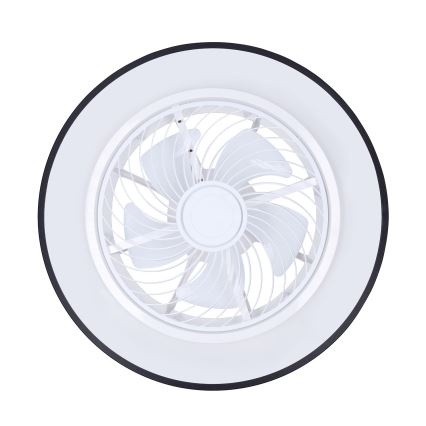 Brilagi - Dimmable LED ceiling light with fan LED/30W/230V 3000-6500K Ø 50 cm black + remote control