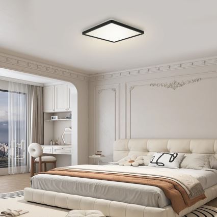 Brilagi - LED Dimmable light with a motion and dusk sensor ULTRA SLIM LED/18W/230V 30x30 cm + remote control